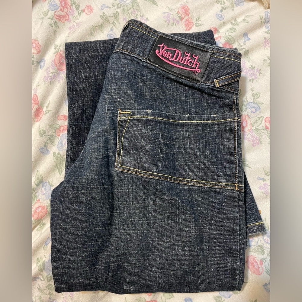 PERFECT low rise von dutch kustom made originals